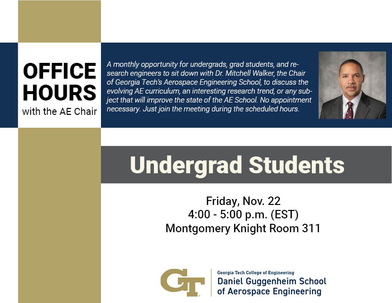 Open Office Hours AE Undergraduate Students Daniel Guggenheim School